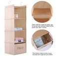 thumbnail image 4 of Organisateur Suspendu pour Garde-Robe, Sac de Rangement Suspendu pour Garde-Robe, Support de Rangement pour Vêtements à 4 Étagères, Organisateur de Sac à Main pour Chandail, 4 of 8