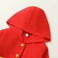 thumbnail image 4 of Younger Tree Baby Boy Girl Raincoat Kid Cute Cartoon Hoodie Zipper Rain Jacket Outfits for 3-4T, 4 of 7