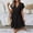 A01Black, variant on Cute Dresses for Women Ruffle Sleeve Square Neck Textured Babydoll Dress Loose Fit Solid Mini Dress Short Summer Beach Club Party Night Out