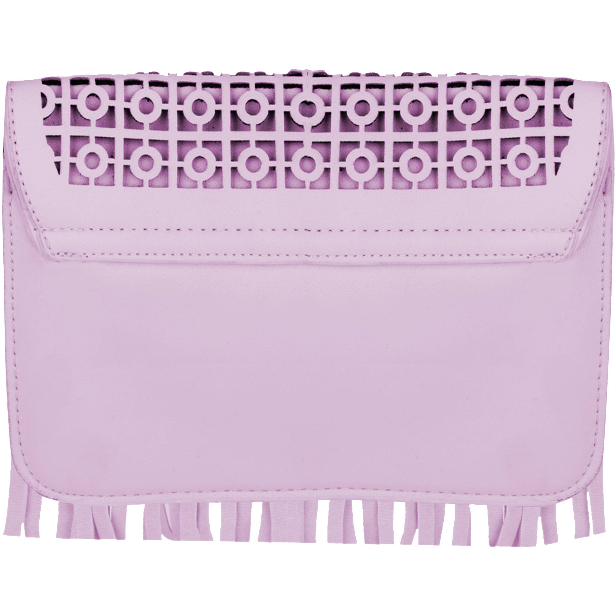 Women's Cute Compact Fringe Purse Shoulder Bag (Fits Cell Phones up to 6.25In x 3.1In)