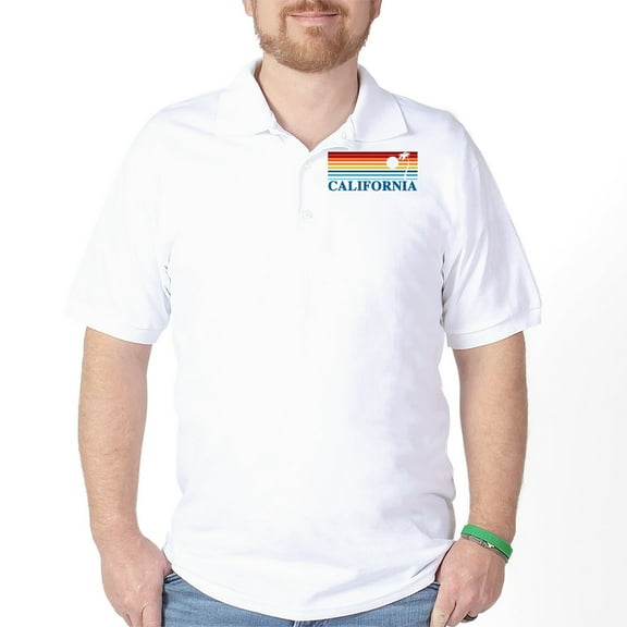 CafePress - California Golf Shirt - Golf Shirt, Pique Knit Golf Polo