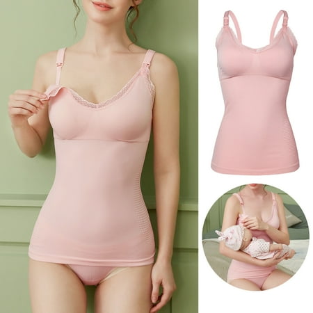 

Njoeus Women s Maternity Nursing Tank Top Sleeveless Comfy Breastfeeding Clothes Clearance