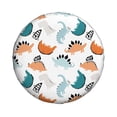 thumbnail image 4 of Spare Tire Cover, Cute Dinosaur Pattern Wheel Cover Tire Covers For Trailers Car Truck Camper Universal Tire Covering Fits Diameter14"-17", 4 of 4
