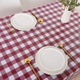 thumbnail image 4 of LAICAIW 100% Waterproof Vinyl Table Cloth, Oil-Proof Spill-Proof PVC Rectangle Tablecloth, Wipeable Plastic Table Cover for Outdoor, Picnic, Camping, 4 of 7