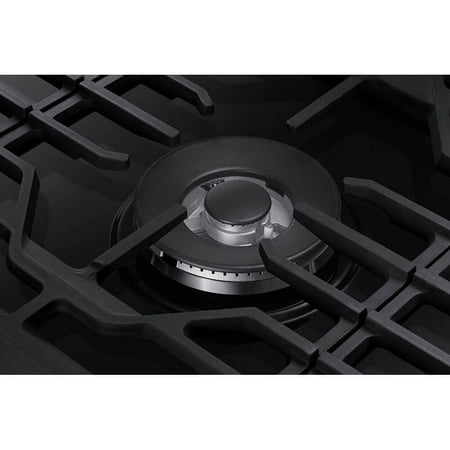 Samsung - 30" Built-In Gas Cooktop with WiFi - Black Stainless Steel