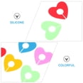 thumbnail image 3 of 2 sets 16 PCS Identificadores de copa de silicona de corazón de corazón decoraciones de copa de vino duraderas, 3 of 4