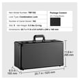 thumbnail image 3 of Graded Card Storage Box, 162 PSA Cards Holder, Sports Card Case with Lock & Foam Dividers, Fits BGS, SGC, Toploaders, Card Carrying Case, 3 of 9