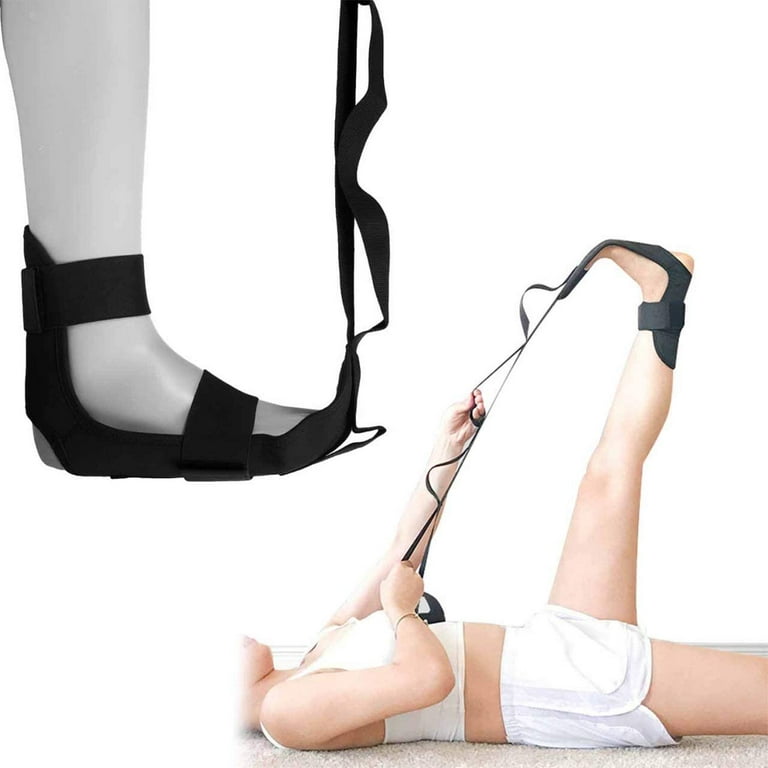 Sports Leg and Foot Stretcher For Plantar Fasciitis Relief For Men & Women  Leg Heel Quads Hamstrings Calf Stretcher Strap Machine 
