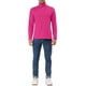thumbnail image 2 of SUÉTER CHIC para hombres, suéter de cuello tortuga, de manga larga, ajustado y elástico, color rosa profundo 38, 2 of 7