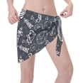 thumbnail image 2 of Wukai Anchor and Lighthouse Women’s Short Sarongs Beach Wrap Bikini Bottom Short Skirt Chiffon Scarf for Swimwear, 2 of 4