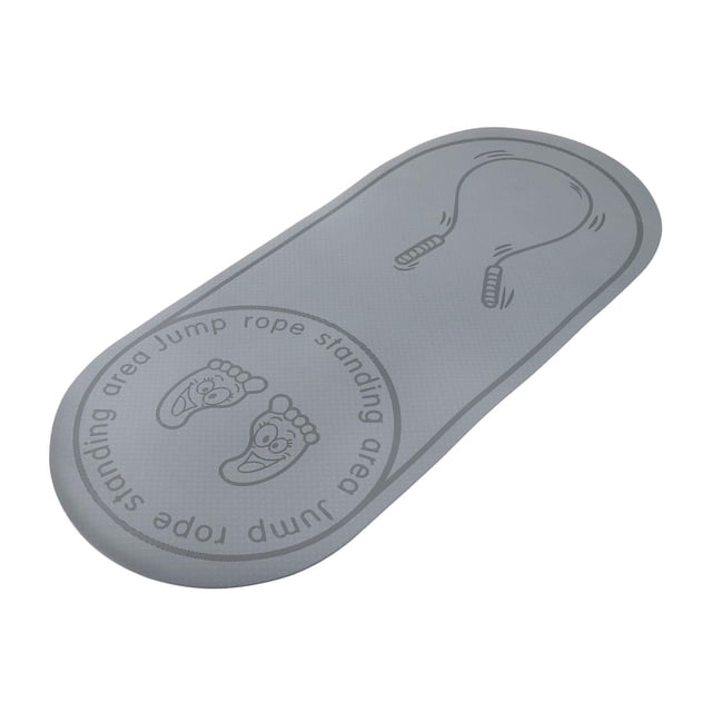 Colchoneta, colchoneta deslizante de 55x24 pulgadas para saltar cuerda, colchoneta de Yoga TPE Fitness para adultos, reducción de ruido, Negro DYNWAVEMX Almohadilla para saltar la cuerda