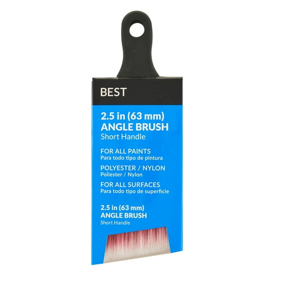 BEST 2.5" Polyester-Nylon Rubber Short Angle Brush