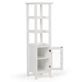 thumbnail image 6 of Simpli Home Acadian 56.1 inch H x 15.75 inch W Bath Storage Tower Bath Cabinet in Pure White, 6 of 10
