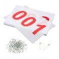thumbnail image 4 of Lipstore 100 Pcs Salopettes de Course Numéros d'Athlète Réutilisables avec Épingles 100 Numéros Salopettes de Course 001 à 100, 4 of 8