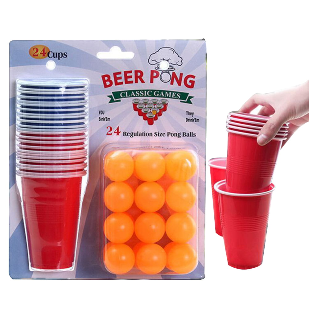 Battle Pong Adult Boys Girls Drinking Party Game Throwing Ball Cup Fun Set Gift 