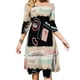 thumbnail image 1 of Vestido de escote cuadrado Camuamessage 2, vestido de verano elegante para mujer, vestido con estampado halter Camua Curacaou, 1 of 6