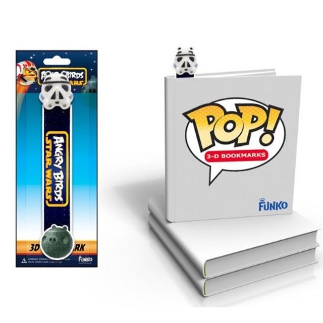 pop angry birds star wars storm trooper 3d bookmark by funko