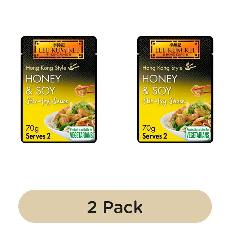 Lee Kum Kee Honey & Soy Stir-Fry Sauce 70g, British Import (Pack of 2)
