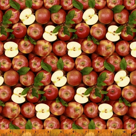 Windham Fabrics A La Carte Apple A Day Multi 100% Cotton Fabric sold by the yard