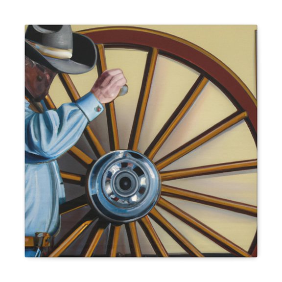 Wagon Wheel Realism - Canvas