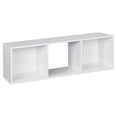 thumbnail image 2 of Closetmaid Stackable 3 Cube Shelving Unit Storage Organizer Cubeical, White, 2 of 6