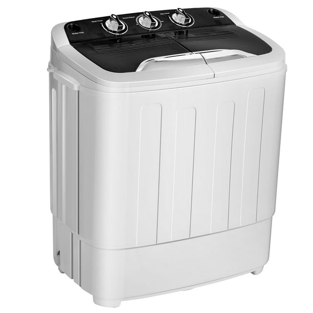 Costway Portable Twin Tub Washing Machine Washer(13.2lbs) & Spinner  (8.8lbs) Blue