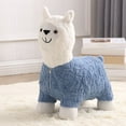 thumbnail image 4 of FYTPOV Cute Plush Alpaca Stool, Multifunctional Animal-Shaped Ottoman for Bedroom, Playroom, Shoe Changing Stool, Leisure Chair, Home Decor, 4 of 6