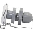 thumbnail image 3 of BRILLAR Guías deslizantes para puertas de ducha de plástico resistente, paquete de 8 (20 mm), 3 of 5