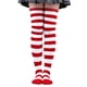 thumbnail image 1 of Calcetines a rayas Medias largas sobre calcetines hasta blanco rojo Yuyangstore Calcetines de patrón de rayas, 1 of 7