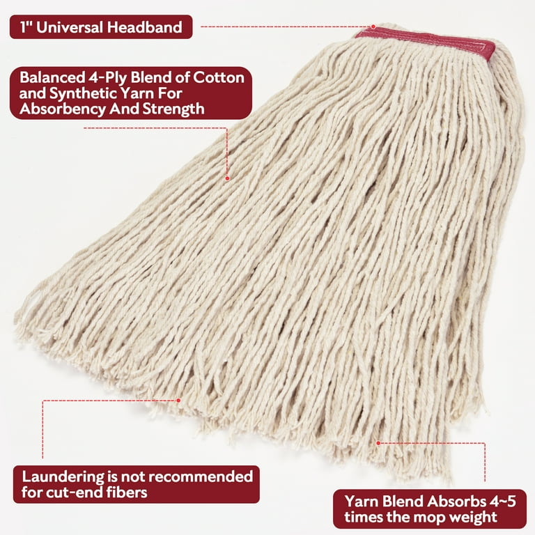 Rubbermaid Commercial Products Cotton Replacement Head in the Mop Refills & Replacement  Heads department at
