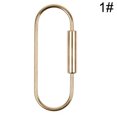 thumbnail image 2 of Brass Screw Lock Clip Practical Simple Style Car Keychain Brass Lock Keychain, 2 of 10
