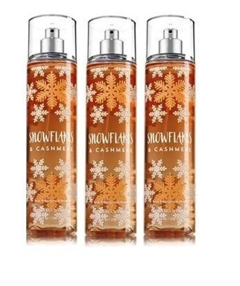 bath and body works snowflakes and cashmere fragrance mist