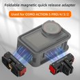 thumbnail image 3 of OSMO Magnetic Quick Release Adapter for Action 5 Pro/4/3/2, Foldable Aluminum Quick Switch Mount Plate, Secure Camera Accessory for Sports Shooting, 1/4" Screw, 3 of 8
