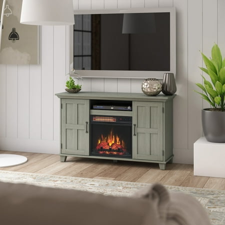 Better Homes Gardens Distressed Gray Tv Stand With Electric