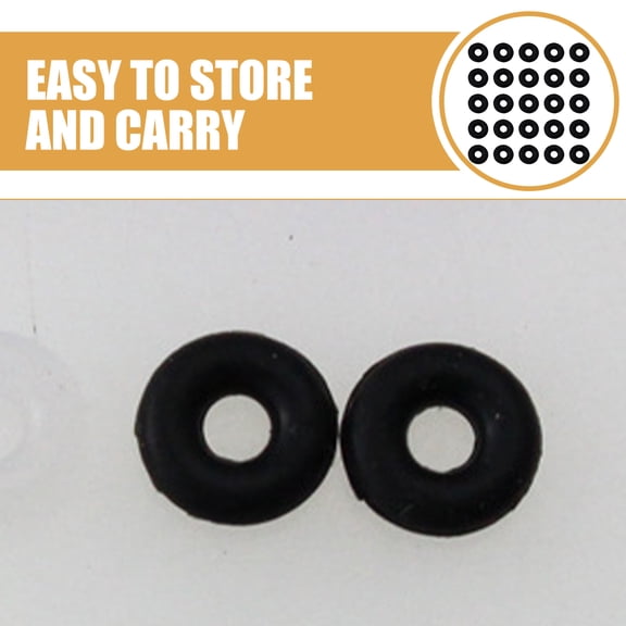 Raindrops 100 Pcs Rubber Stopper Beads Anti- for Jewelry Making, Crafts, Beading Supplies, Crafting Accessories
