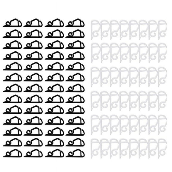 240PCS Christmas Gutter Light Clips Hooks for Hanging Outdoor String Lights for Outside Rope Lights Black White,120 x Black Gutter Light Clips Hooks 120 x White Gutter Light Clips Hooks,Black & White