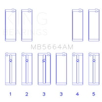 King Engine Bearings MB5664AM Crankshaft Main Bearing Set Fits select: 2002-2018 NISSAN ALTIMA, 2008-2020 NISSAN ROGUE