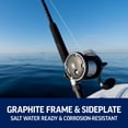 thumbnail image 3 of Carrete de pesca PENN Warfare Level Wind WAR15LW 6,8 kg de resistencia máxima, 3 of 3