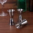 thumbnail image 4 of Juego de medidor Jigger de taza medidora mezcladora de bebidas de cóctel de acero inoxidable 3 uds, 4 of 6