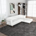 thumbnail image 6 of Allen Chesterfield Cream French Boucle Fabric Right-Facing Sectional Couch, 6 of 7