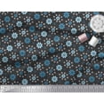 thumbnail image 3 of Soimoi Polyester Crepe Fabric Leaves & Floral Artistic Decor Fabric Printed Yard 42 Inch Wide, 3 of 3