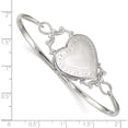 thumbnail image 4 of Sterling Silver 22mm Heart Locket Flexible Bangle Bracelet (7.75 X 23.1) Made In Thailand qb988, 4 of 5