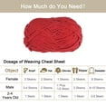 thumbnail image 4 of Chenilla Hilo Terciopelo Manta Hilo 100g/3.5oz 6 Súper Voluminoso Poliéster Suave Tejido para Ganchillo Tejedura Bolsos Bufanda Sombrero, Rojo, 4 of 7