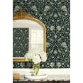 thumbnail image 4 of NextWall Blue & Sage Vintage Bird Ogee Peel and Stick Wallpaper - 20.5 in. W x 18 ft. L Roll, 4 of 6