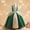 36-Green, variant on YWDJ Toddler Girls Net Yarn Mesh Bow Ruffles Birthday Party Gown Long Dresses Blue 5T