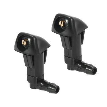 Motoforti Front Windshield Wiper Nozzles for Honda Accord for Acura TL Black 2pcs