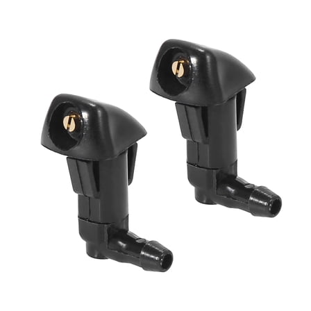 Motoforti Front Windshield Wiper Nozzles for Honda Accord for Acura TL Black 2pcs