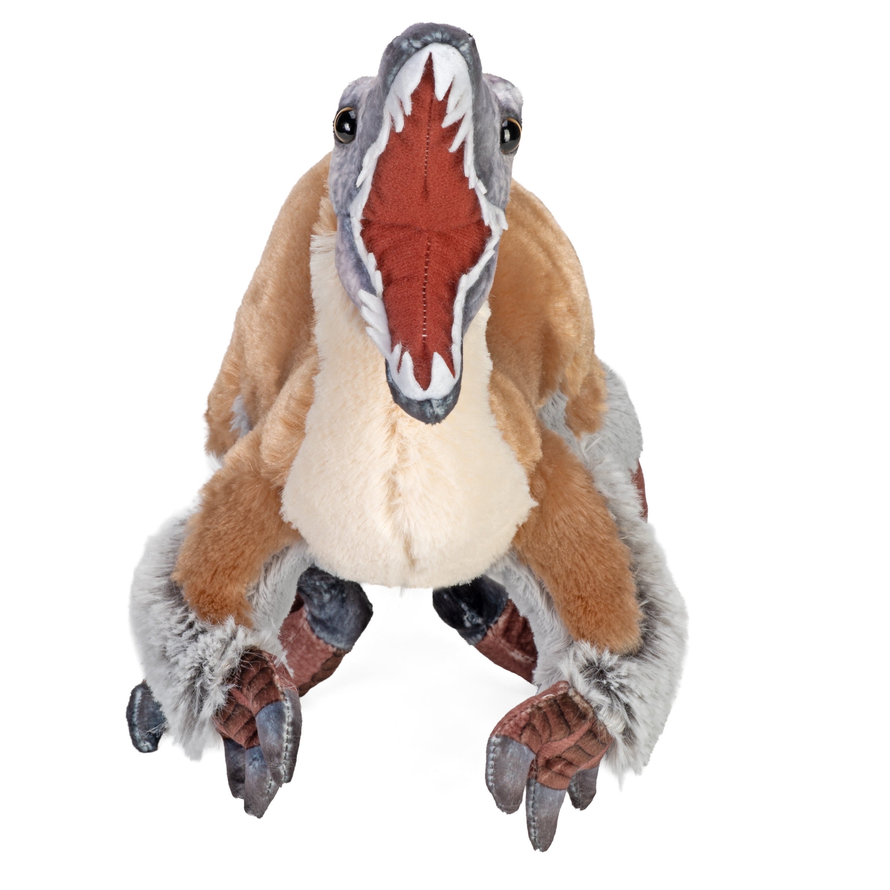 Wild Republic Artist Collection, Dinosaur Velociraptor, Gift for Kids, 15 inches, Plush Toy, Fill is Spun Recycled Water Bottles