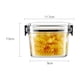 thumbnail image 2 of Pisexur Batería de cocina Tarro de almacenamiento de granos transparente de cocina, tarro sellado, apilable, tarro de grano con doble sellado para la cocina del hogar, 2 of 3