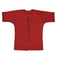 thumbnail image 3 of Toptie Barber Haircut Cape Apron Hair Grooming Smock Jacket with Pockets, Waterproof Nail SPA Salon Gown-Red, 3 of 7